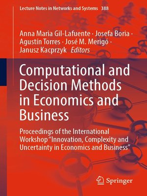 cover image of Computational and Decision Methods in Economics and Business